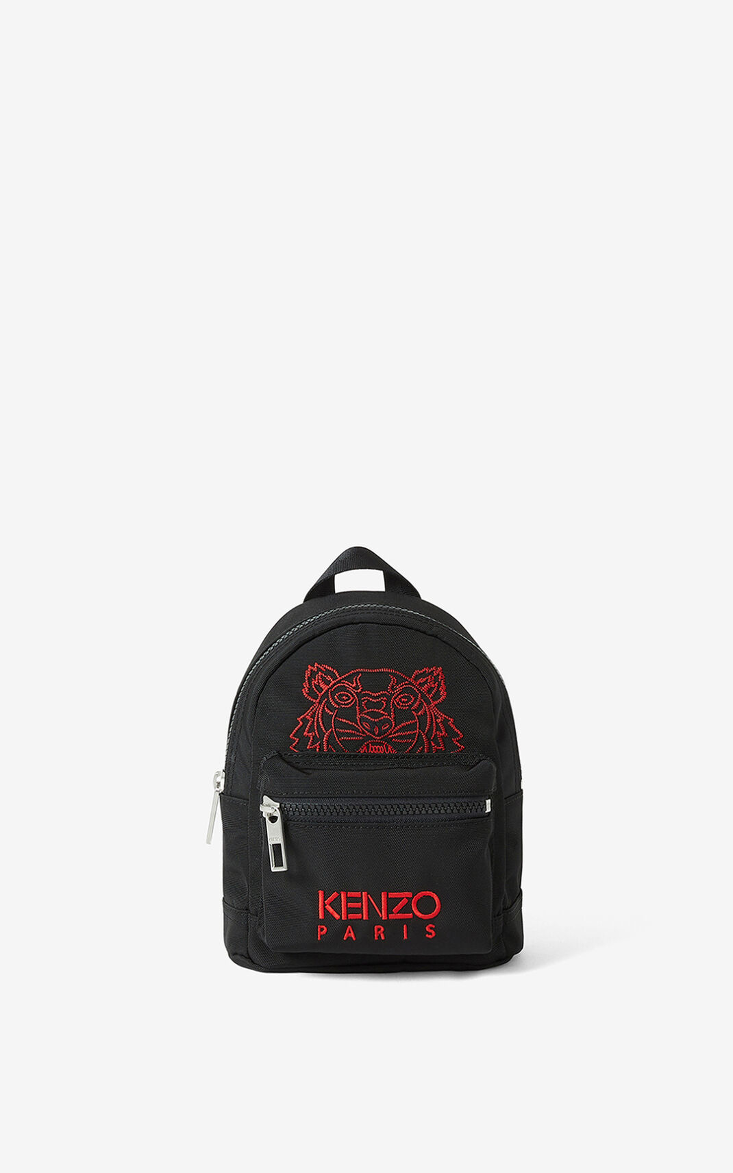 Kenzo Kampus Tiger Kanvas mini Sırt Çantası Erkek Siyah | 2913-CMJGX